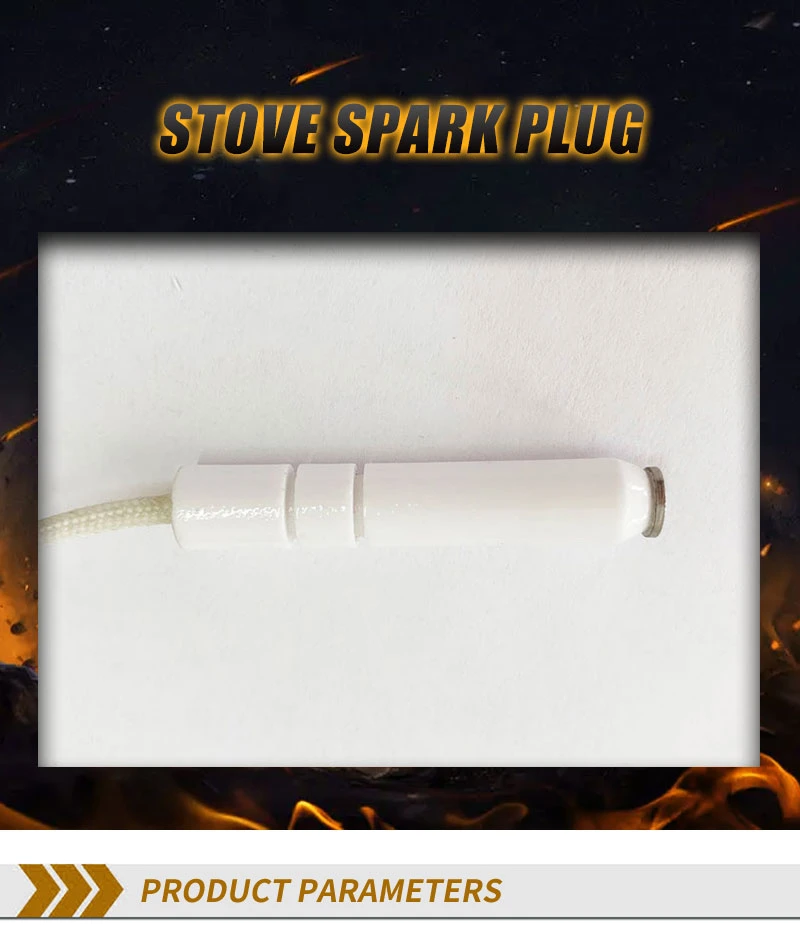 Wholesale Stove Spark Plug Oven Accessories Gas Stove Burner High Energy Voltage Igniter Spark Plug Ceramic Ignition Cable Wires Electrodes Stove Spark Plug